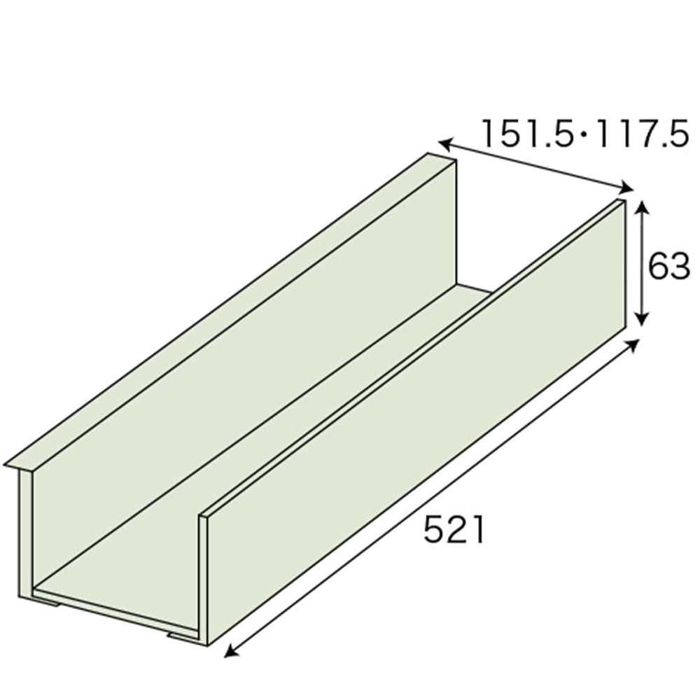 【キッチン調理キャビネット用】アルミ仕切り板セット(縦用)
