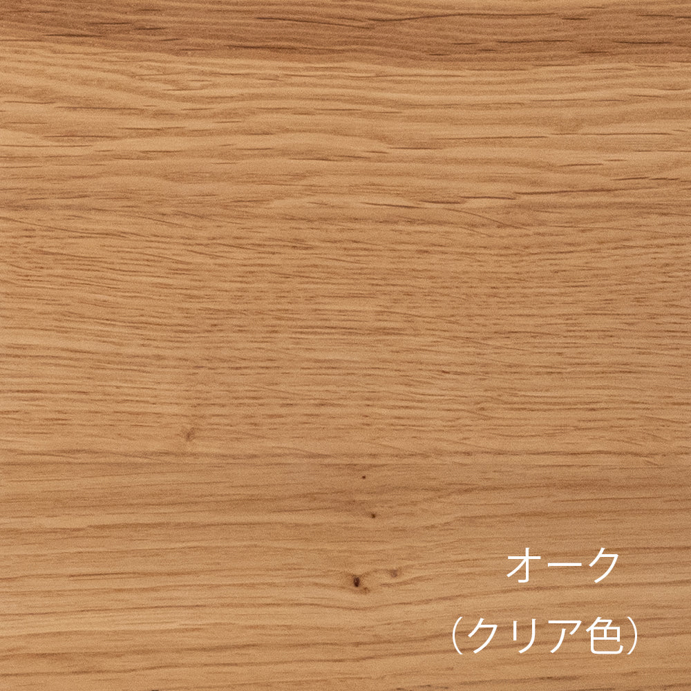 オークの框組扉付きミラーキャビネット