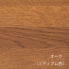 オークの框組扉付きミラーキャビネット