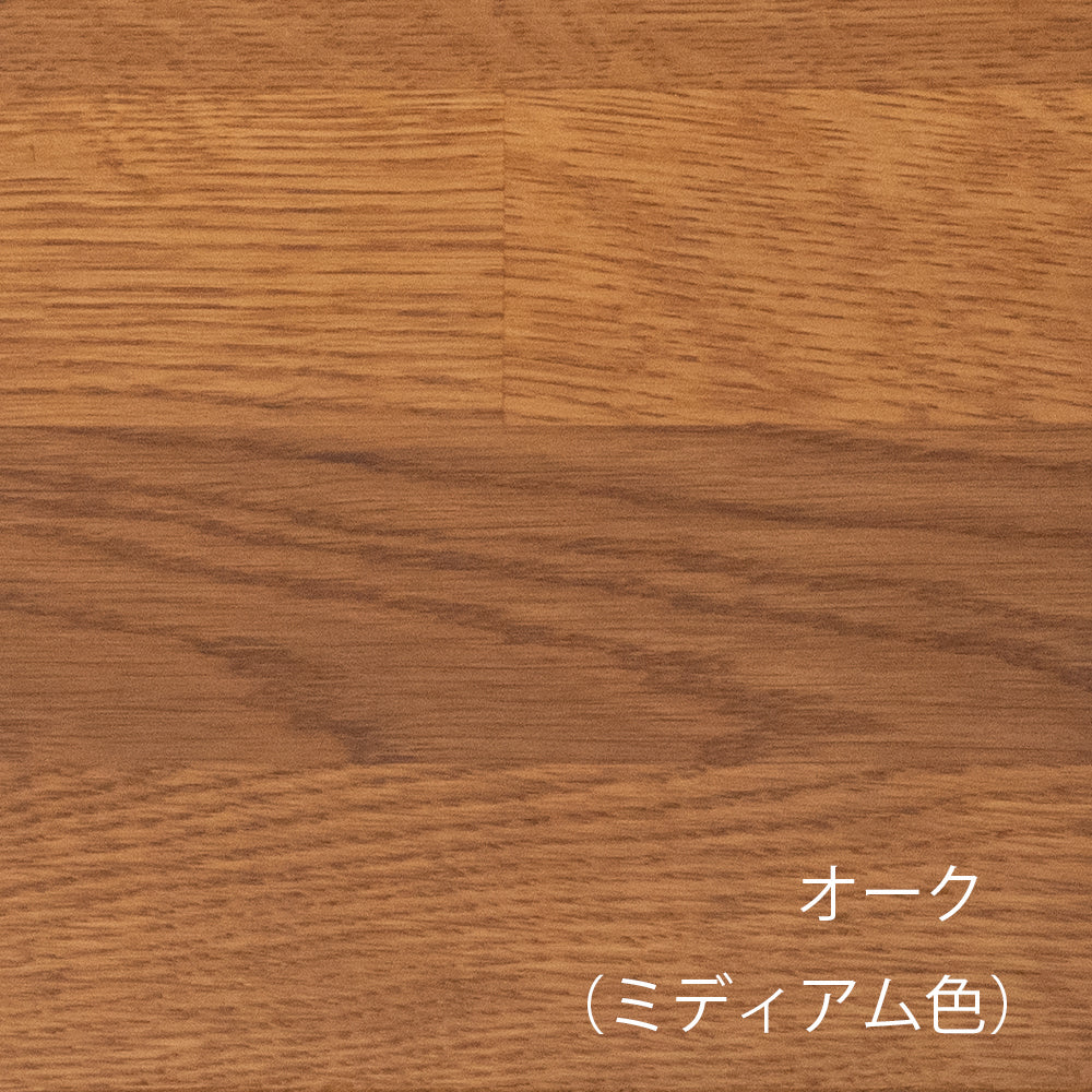 オークの框組扉付きミラーキャビネット